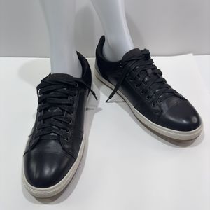 ENGLISH LAUNDRY Men's Size 11.5 Black Leather Sneaker Shoes Lace Suede ELL2016